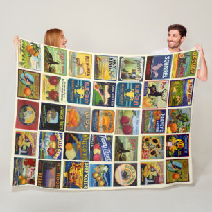 Die Patchwork-Frucht-Fleece-Decke Fleecedecke
