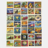 Die Patchwork-Frucht-Fleece-Decke Fleecedecke (Vorderseite)