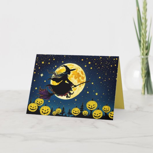 Die Patchwork-Hexe Karte (Vorderseite)