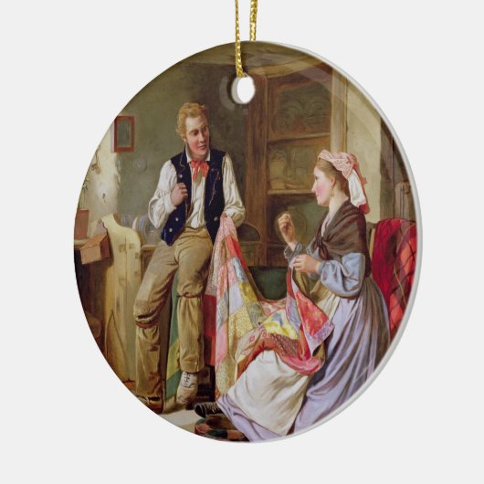 Die Patchwork-Steppdecke Keramikornament (Links)