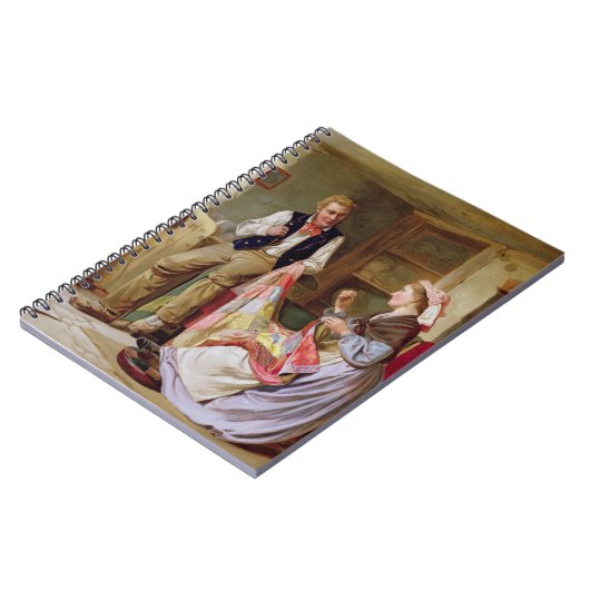 Die Patchwork-Steppdecke Notizblock (Linke Seite)