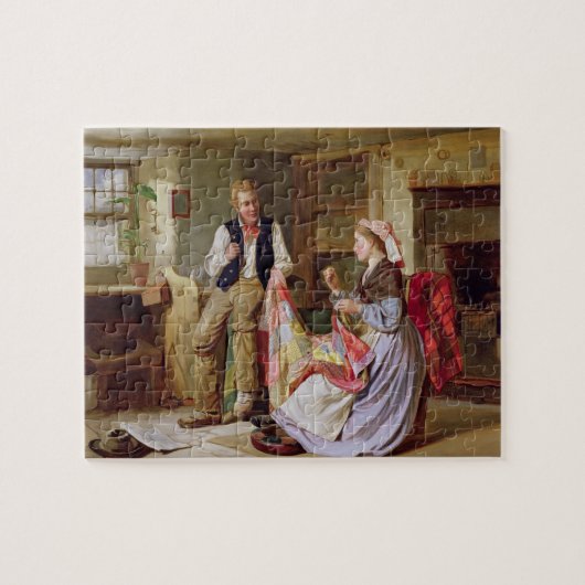 Die Patchwork-Steppdecke Puzzle (Horizontal)