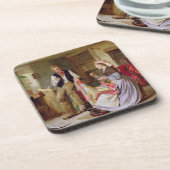 Die Patchwork-Steppdecke Untersetzer (Linke Seite)