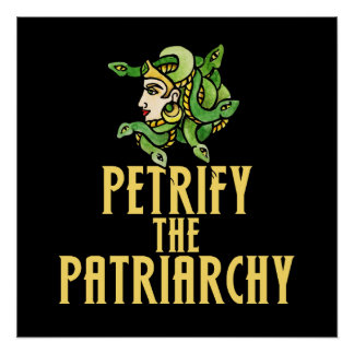 Die patriarchalische Medusa Feminist verheiligen Poster