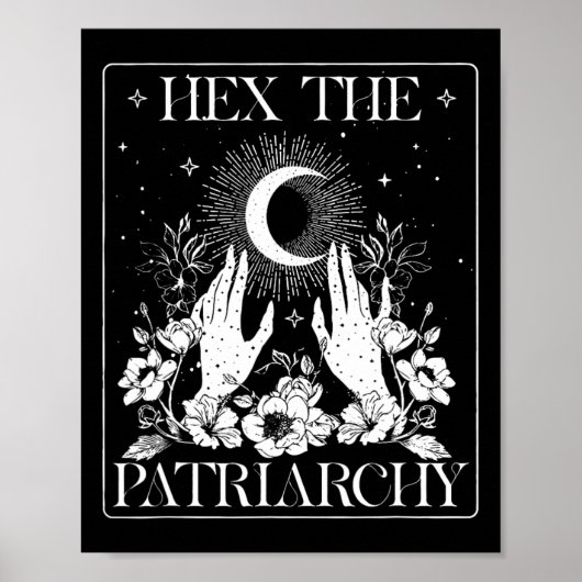 Die Patriarchat Halloween Feministische Hexe Poster (Vorne)