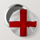 Die patriotische Flagge von St. George Cross in En Button (Vorne & Hinten)