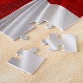 Die patriotische Flagge von St. George Cross in En Puzzle (Seite)