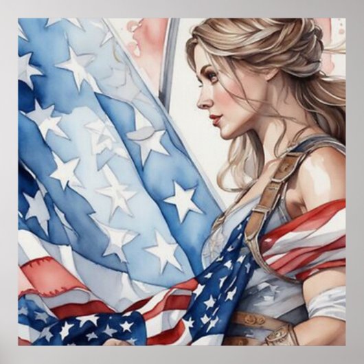 Die Patriotische Frau Poster (Vorne)