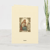 Die Patronin der Milchmädchen St. Brigid Karte (Rückseite)