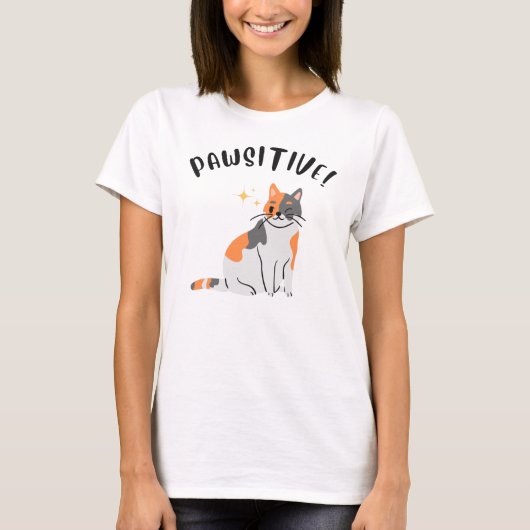 Die PAWSITIVE Katze - Damen T-Shirt (Vorderseite)