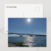Die Peace Bridge Postkarte (Vorne/Hinten)