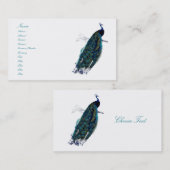 Die Peacock-Sammlung Visitenkarte (Vorne/Hinten)