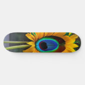 Die Peacock Sunfeather-Blume Skateboard (Horizontal)