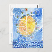 Die Pear Tree & The Partridge Postkarte (Vorne/Hinten)