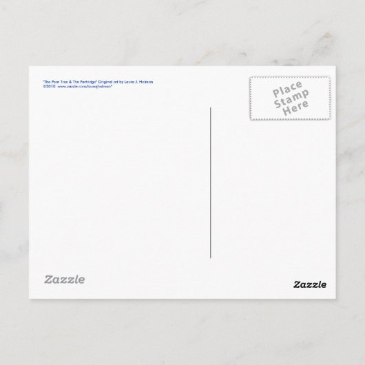 Die Pear Tree & The Partridge Postkarte (Rückseite)