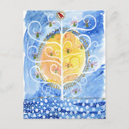 Die Pear Tree & The Partridge Postkarte (Vorderseite)