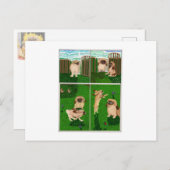 Die Pekingese Feiertagspostkarte (Vorne/Hinten)