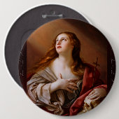 Die Penitent Magdalene von Guido Reni Button (Vorne & Hinten)