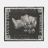 Die Penny Black Postage-Briefmarke Fleecedecke (Vorderseite (Horizontal))