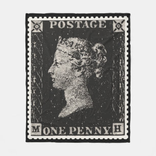 Die Penny Black Postage-Briefmarke Fleecedecke