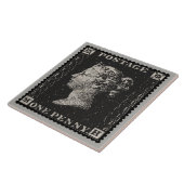 Die Penny Black Postage-Briefmarke Fliese (Seite)