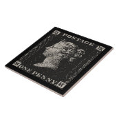 Die Penny Black Postage-Briefmarke Fliese (Seite)