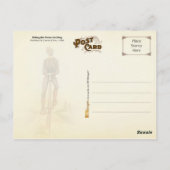Die Penny-Farthing reiten Postkarte (Rückseite)