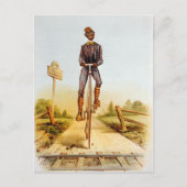 Die Penny-Farthing reiten Postkarte (Vorderseite)