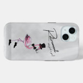 Die Pensionierung steht dir gut! Dapper Pink Flami Case-Mate iPhone Hülle (Rückseite (Horizontal))