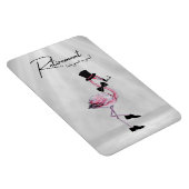 Die Pensionierung steht dir gut! Dapper Pink Flami Magnet (Rechte Seite)