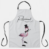 Die Pensionierung steht dir gut! Dapper Pink Flami Schürze (Vorderseite)