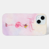 Die Pensionierung steht dir gut! Flamingo in Sneak Case-Mate iPhone Hülle (Rückseite (Horizontal))