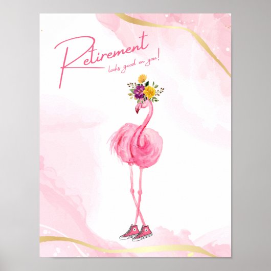 Die Pensionierung steht dir gut! Flamingo in Sneak Poster (Vorne)