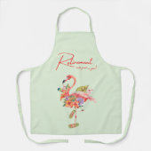 Die Pensionierung steht dir gut! Tropical Flamingo Schürze (Vorderseite)