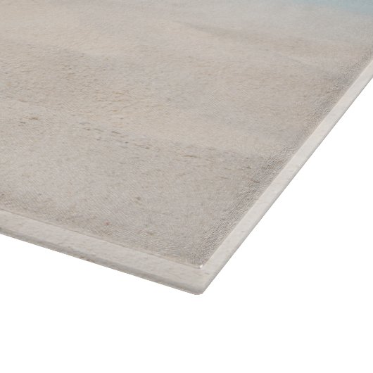 Die Pensionierung steht uns gut! Flamingo am Stran Schneidebrett (Ecke)