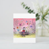 Die pensive Elf Postkarte (Stehend Vorderseite)