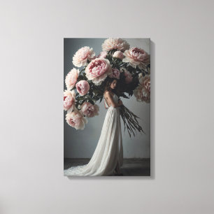 Die Peonies Leinwanddruck