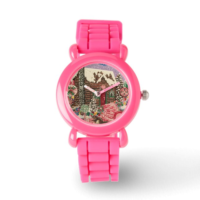 Die Peppermint-Blockhütte Armbanduhr (Vorderseite)