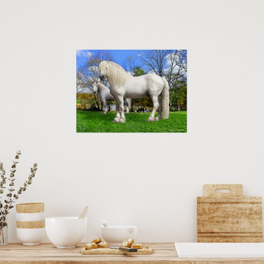 "Die Percherons" Poster (Küche)