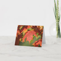 Die perfekte Autumn Leaf Note Card