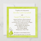 Die perfekte "Birne"-Einladung Einladung (Rückseite)