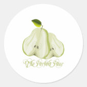 Die perfekte Birne Runder Aufkleber (Vorderseite)