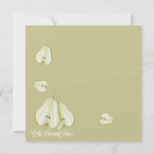 Die perfekte Birne Save the Date (Rückseite)