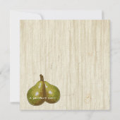 Die perfekte Birne Save the Date (Rückseite)