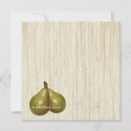 Die perfekte Birne Save the Date (Rückseite)