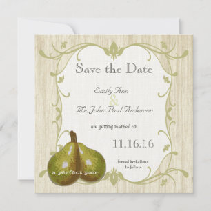 Die perfekte Birne Save the Date