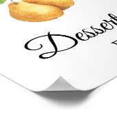 Die perfekte Birnen-Hochzeitsdusche-Dessertbar Poster (Ecke)