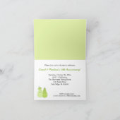 Die perfekte birnenweiche Jubiläumskarte Einladung (Innenseite)