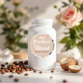 Die perfekte Blend Boho Round-Gastgeschenk Hochzei Runder Aufkleber