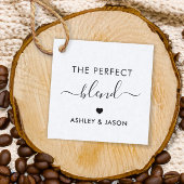 Die perfekte Blend-Coffee-Geschenkmarke, Wedding, Geschenkanhänger
